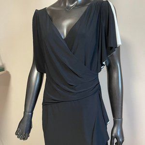 #0227 American Living Ralph Lauren Women's Black and White Dress Size 6
